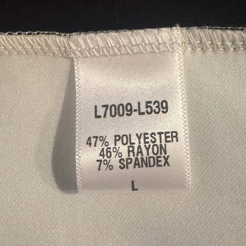 Loveappella Black & White Colorblock Wrap Dress Spaghetti Strap Size L EUC - Picture 5 of 7